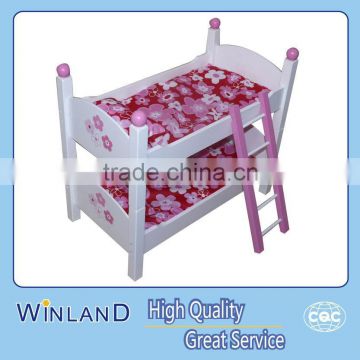 Baby Doll Furniture Bunk Bed With Ladder- Pink