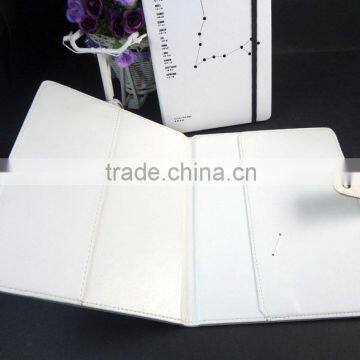 White pu Custom Logo Printed a5 Diary Cover photo-2