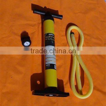 inflatable quickly hand air pump/hand pump with guage/hand operated air pump