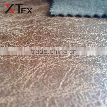 fasion style bronzed printed faux suede fabrics for furniture crafts,sofa cover to buy