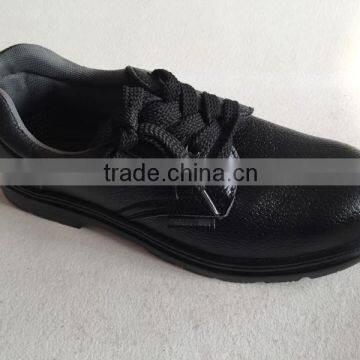 Low cut safety shoe, PU injection, black safety shoe with stee toe and steel plate, HW-2029