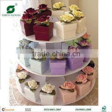 ELEGANT ROSE TOP PAPER BOX FOR WEDDING SOUVENIRS