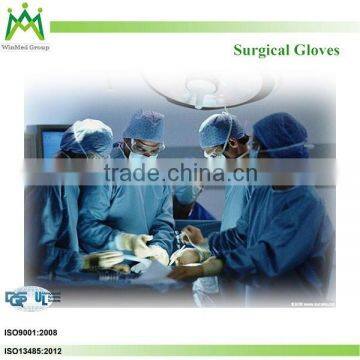 Medical Disposable Sterilized Latex Surgical Gloves with Powder