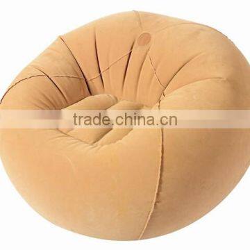 Inflatable flocking Ball Shaped Sofa, PVC sofa chair, Round seat