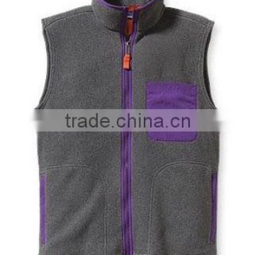 Chic design men's fleece vest 2014 grey