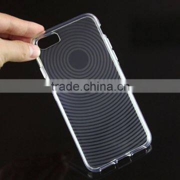 Smooth fingerprint transparent cell phone case for iphone 7