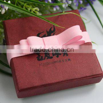 Wholesale grosgrain ribbon promotional gift packaging bow