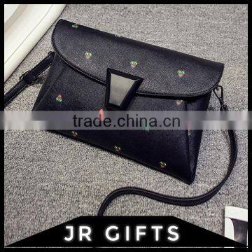 Fashion Design Black PU Shoulder Bag for Women