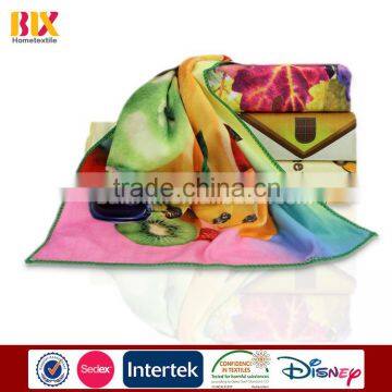 microfiber fruit printing cheap kitchen towel supplier in china