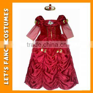 PGCC0053 western red belle dress movie fancy dress with crown