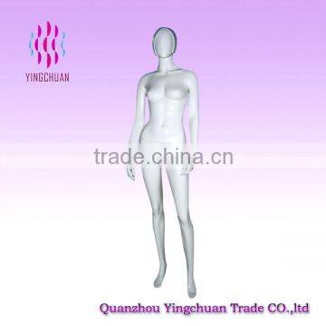 Fashion white faceless woman fiberglass mannequin