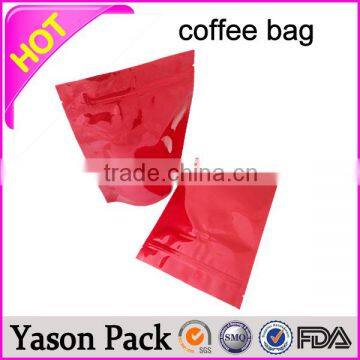 Yason coffee bag with one way valve coffee composite plastic bags coffee packaging material