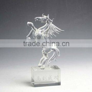 Animal statue, crystal Pegasus crystal model