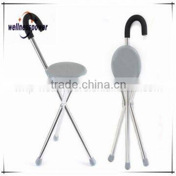 Three feet Travel folding Walk Stick stool Walking Stick Chair