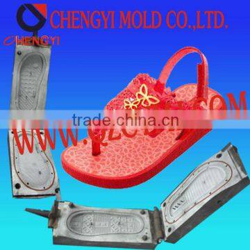 girl's sandal with pvc full plastic mold for shoes