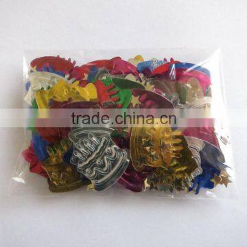 1.4x1.4cm 2.2x2.0cm 2.7x2.5cm Metallic PVC Birthday Cake Happy Birthday Confetti for Party Decoration photo-4