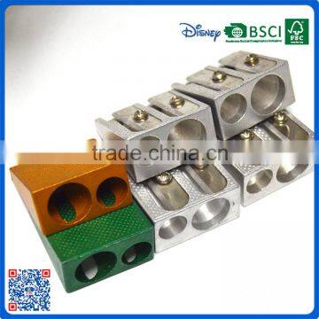 Different color dual hole pencil sharpener for exhibition                        
                                                Quality Choice