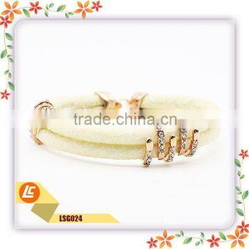 Fashionable High Class Leather Bacelet Genuine Stingray Skin Leather Bracelet photo-4