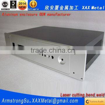 XAX04Alu OEM ODM customized laser cut bend weld sheet aluminum battery enclosure