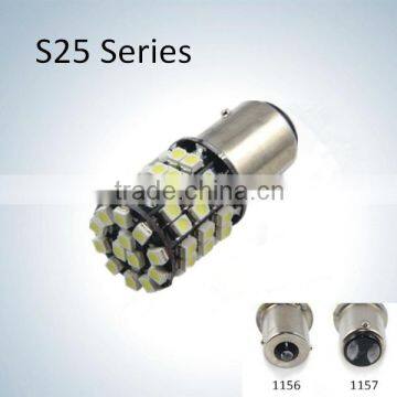 Hotsale 55smd s25 auto bulb 12v 21w ba15s 1156 1157 socket auto lighting led