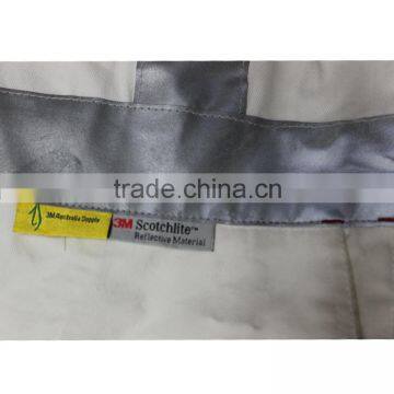 Mens White 3m Reflective Safety Mechanic Work Winter Coverall photo-5