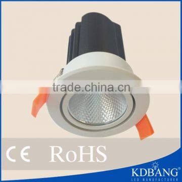 New product cob high quality aluminum led downlight 12w