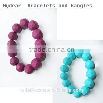 fashion jewelry silicone bracelet baby teether bracelet