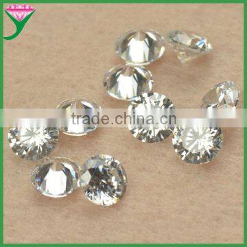 factory sale machine cut shining cubic zirconia round brilliant cut diamonds