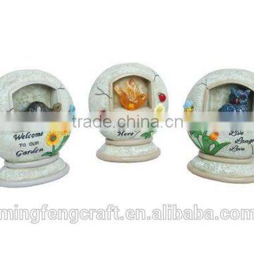 Gifts & Decor Solar Round Ball Trio Garden Path Lighting