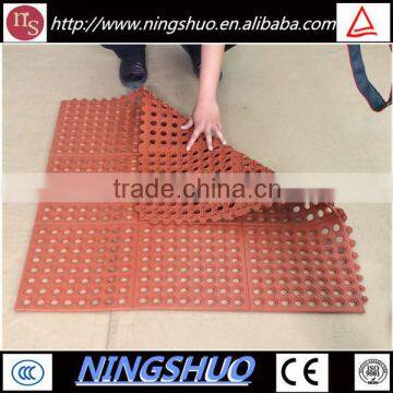 China supplier of anti fatigue interlocking rubber kitchen floor mat