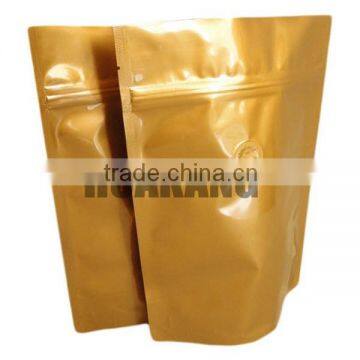 One color printing stand up zipper coffee bag