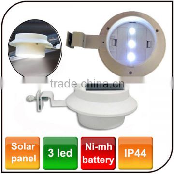 Outdoor Waterproof Gutter Lamp Powered by Solar Panel 2V/100mA Garden Solar fence Gutter Light Led Solar Gutter Light