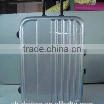 best fashtionable ABS luggage zipper style lightweight luggage trolley set