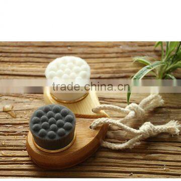 wooden/bamboo handle make up facial pore brush charcoal hair tools