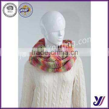Unisex Winter Warm Infinity 2 Circle Cable Knitted Infinity Scarf (Can be Customized) photo-4