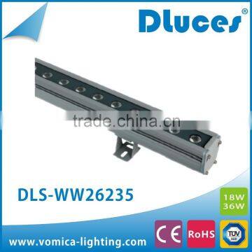 18watt 36watt LED Wall washer light Outdoor lighting with aluminum alloy housing and Tempered glass diffuser