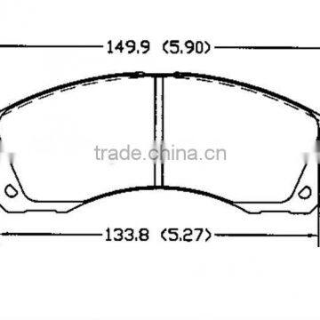 D510 for mitsubishi abe brake pads