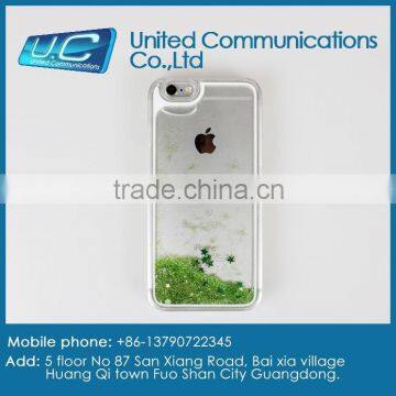 Wholesale 3D start liquid quicksand phone case