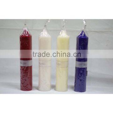 colored unscented church candle size 100mmD*500mmH