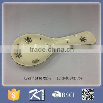 Hot Sale Beautiful Ceramic Soup Ladle for Home Decoration