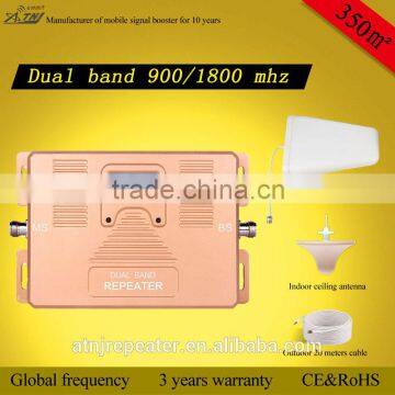 ATNJ LCD screen dual band mobile signal booster,2g 3g signal repeater LCD display.