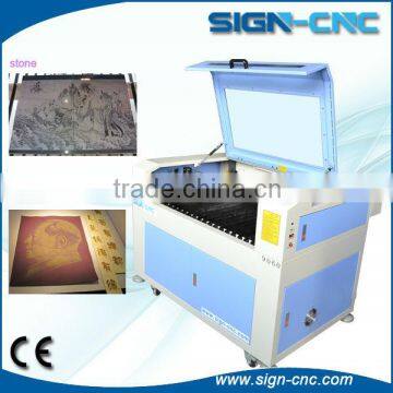 China supplier co2 laser engraving and cutting machine for leather cloth SIGN 900*600mm on sale