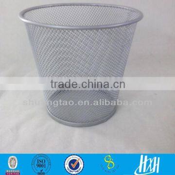 professional manufacture Indoor sturdy metal floor stand kitchen use metal wire mesh trash bin(factory)