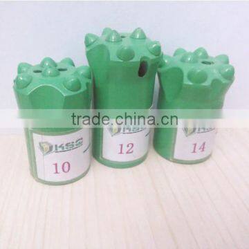 Taper Button Bit- 4 6 7 11 12 degree with diameter 34mm 36mm 38mm 40mm