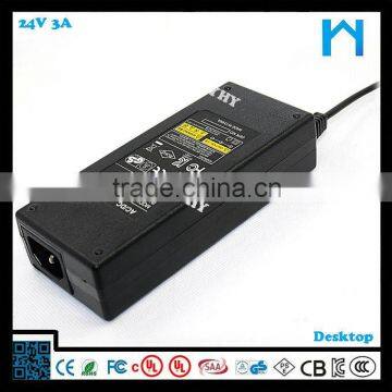 CE RoHS Approved Cctv 75w 24v 3a dc Power Supply photo-3