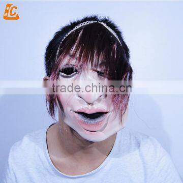 scary cheap halloween party cosplay real mask rubber mask sexy latex human face mask