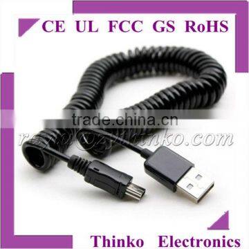 mini usb USB coiled cable