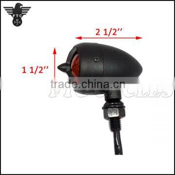 Classic Vintage LED Indicator Lamp With Black Tribar for Triumph Motorcycle photo-6