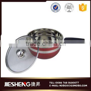 Fashion novelty jumbo cookware set stainless steel