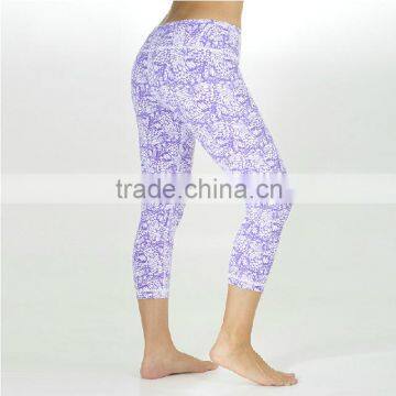 High quality polyester spandex custom copressiom tights sublimation sportswear